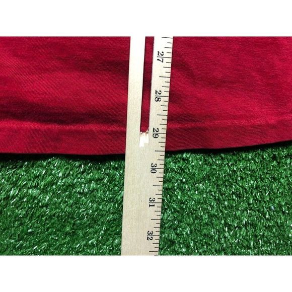 Vintage 90s Towncraft Mens Red Front Pocket Long Sleeve High Neck Tee Size XL - Picture 7 of 8